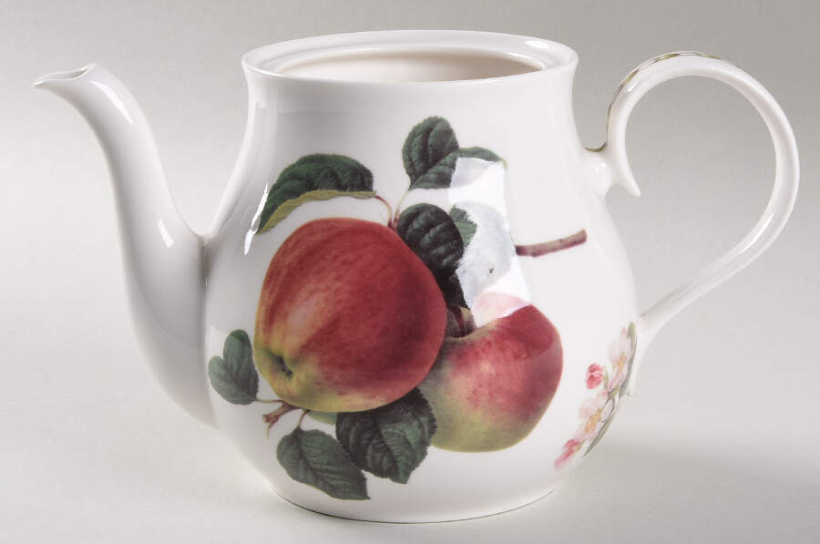 Hooker's Fruit (Bone, Made In England) Teapot No Lid by Rosina-Queens-1