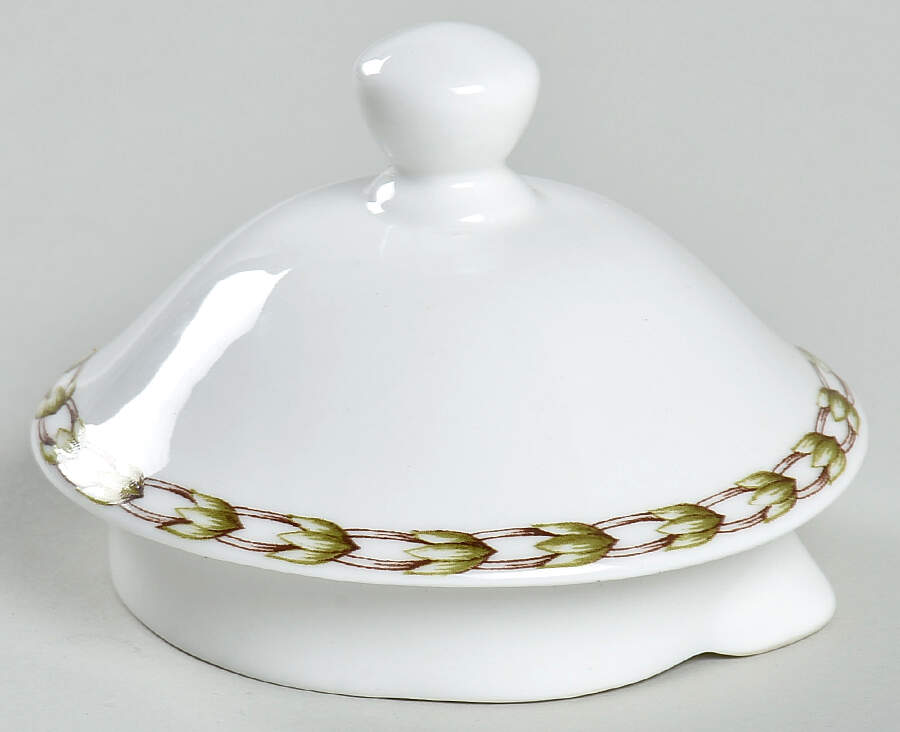 Hooker's Fruit (Bone, Made In England) Lid for Teapot by Rosina-Queens-1