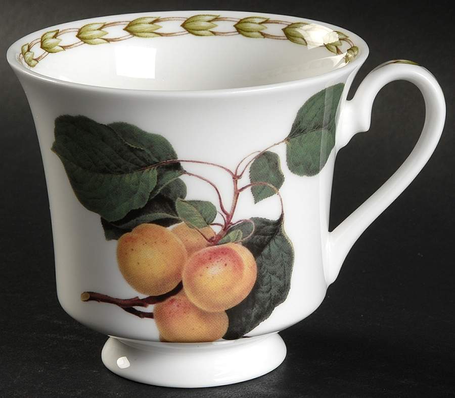 Hooker's Fruit (Bone, Made In England) Footed Cup by Rosina-Queens-1