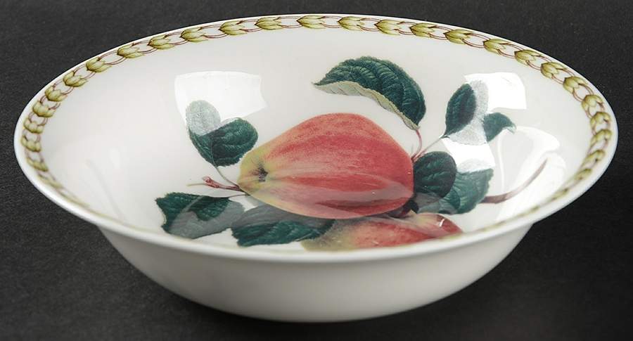 Hooker's Fruit (Bone, Made In England) Coupe Cereal Bowl by Rosina-Queens-1