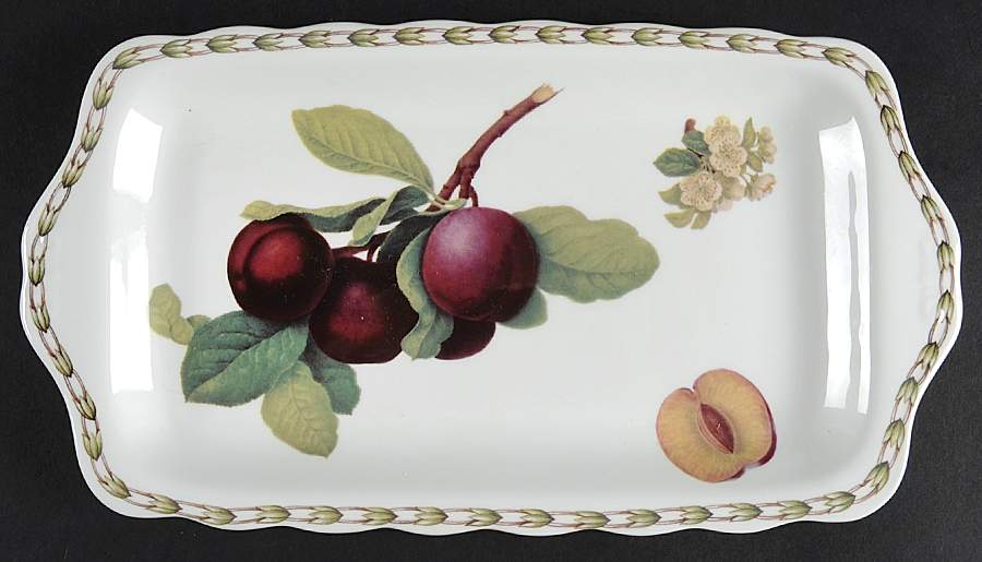 Hooker's Fruit (Bone, Made In England) Large Sandwich Tray by Rosina-Queens-1