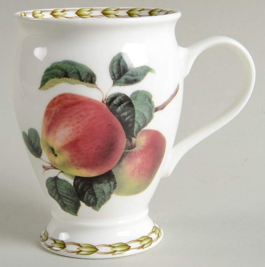 Hooker's Fruit (Bone, Made In England) Footed Mug by Rosina-Queens-1