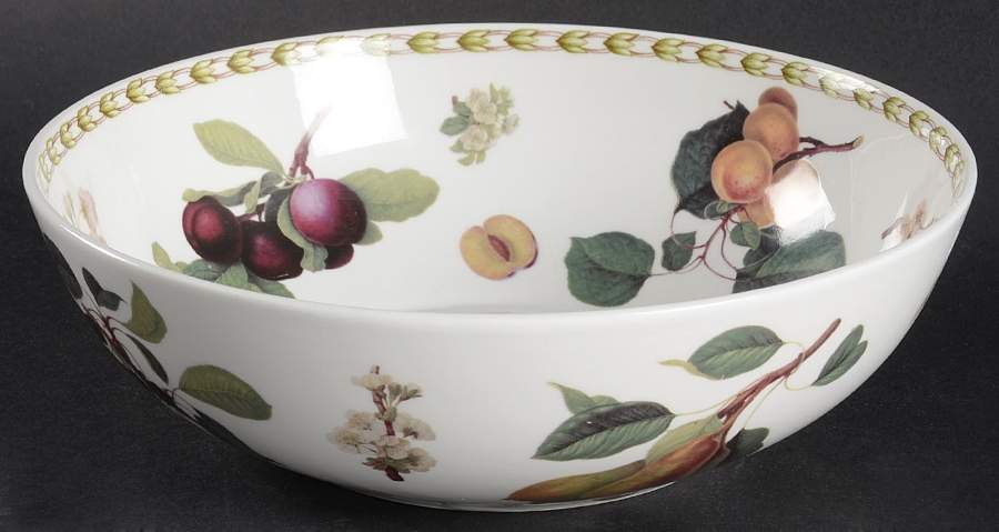 Hooker's Fruit (Bone, Made In England) 8" Round Vegetable Bowl by Rosina-Queens-1