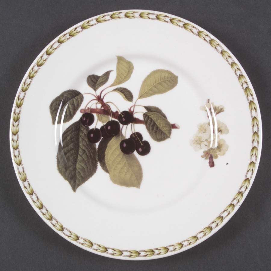 Hooker's Fruit (Bone, Made In England) Salad Plate by Rosina-Queens-1