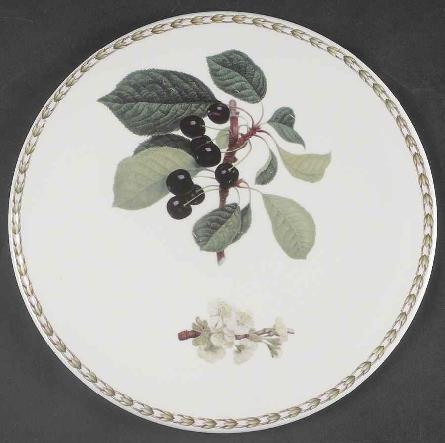 Hooker's Fruit (Bone, Made In England) Cake Plate by Rosina-Queens-1