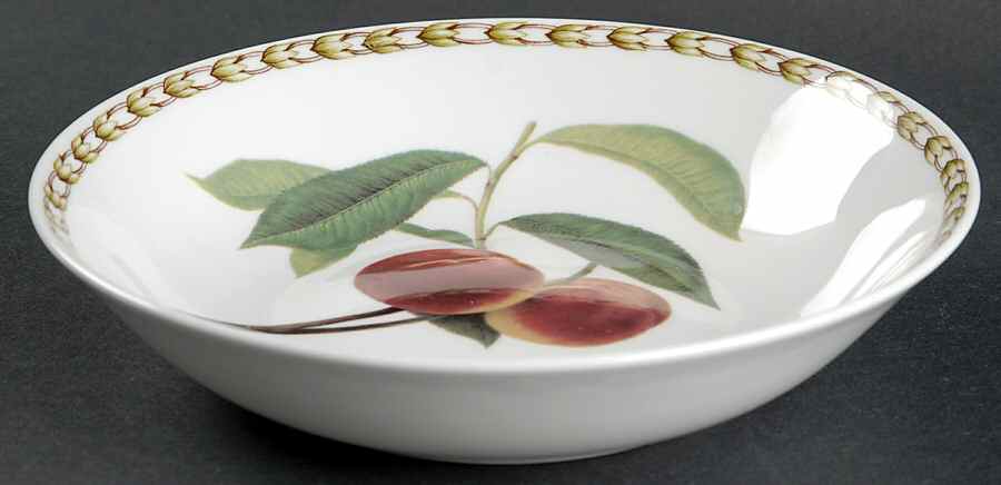 Hooker's Fruit (Bone, Made In England) Coupe Soup Bowl by Rosina-Queens-1