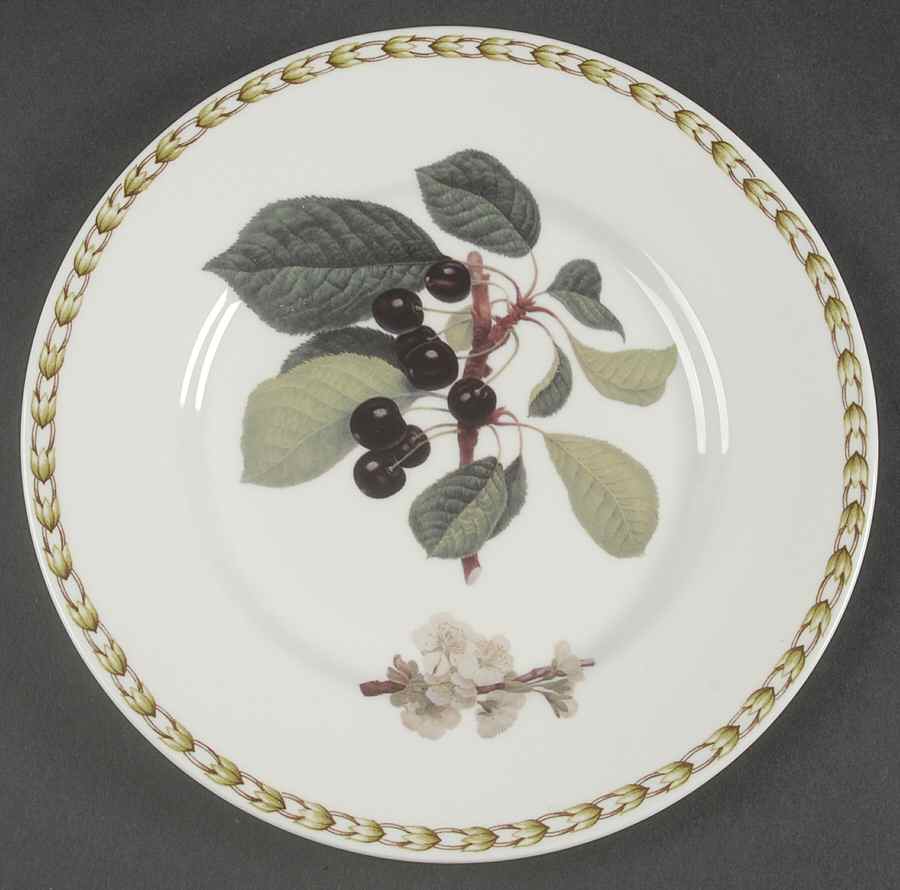 Hooker's Fruit (Bone, Made In England) Salad Plate by Rosina-Queens-1