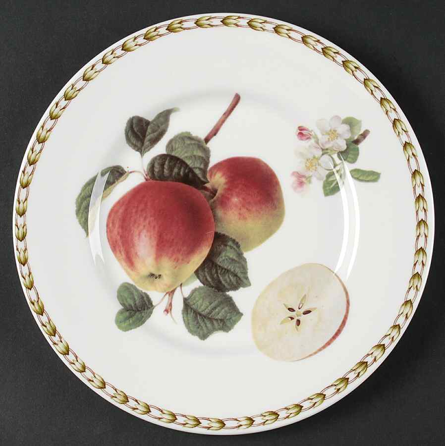 Hooker's Fruit (Bone, Made In England) Salad Plate by Rosina-Queens-1