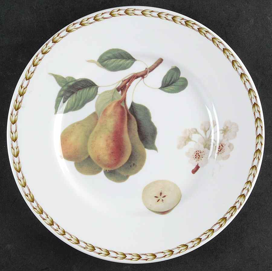 Hooker's Fruit (Bone, Made In England) Salad Plate by Rosina-Queens-1