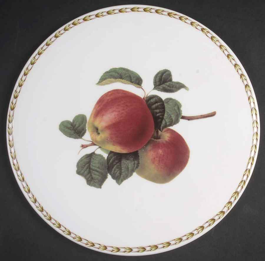 Hooker's Fruit (Bone, Made In England) Cake Plate by Rosina-Queens-1
