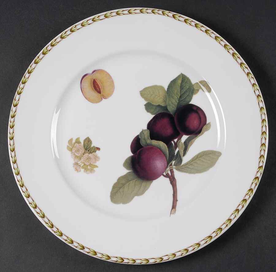 Hooker's Fruit (Bone, Made In England) Large Dinner Plate by Rosina-Queens-1
