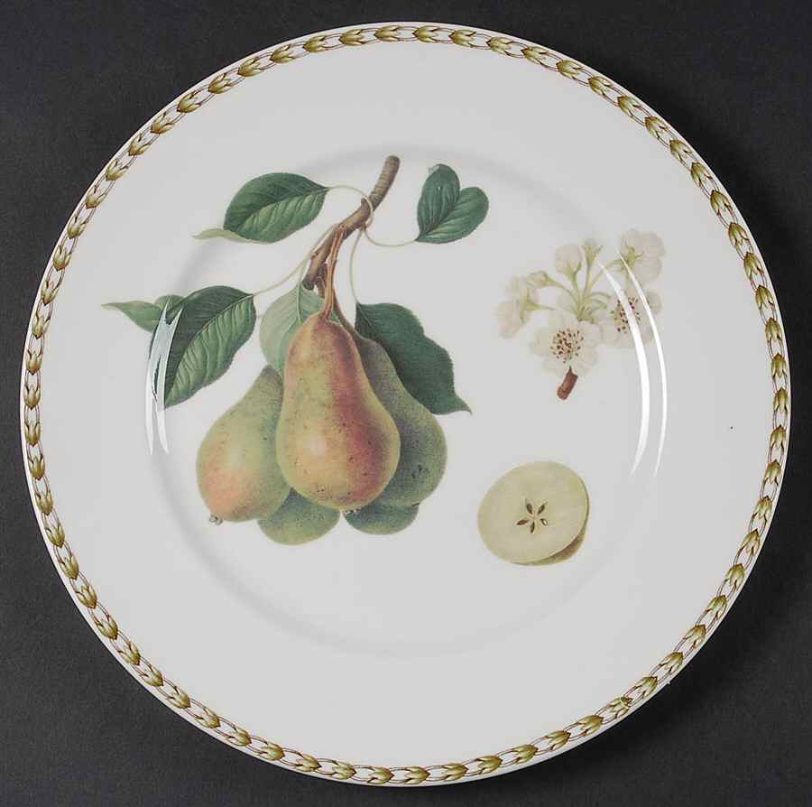 Hooker's Fruit (Bone, Made In England) Large Dinner Plate by Rosina-Queens-1