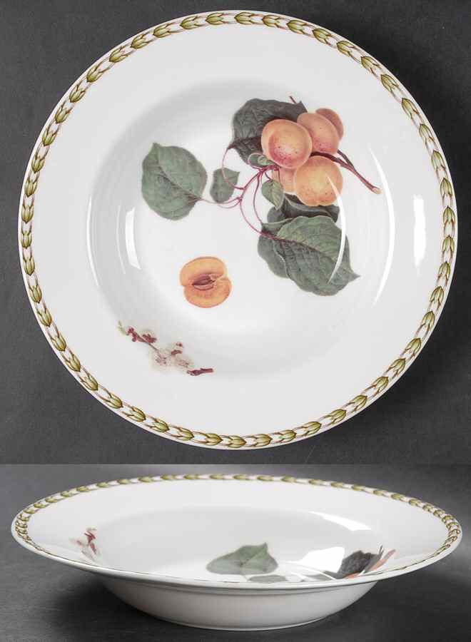 Hooker's Fruit (Bone, Made In England) Rim Soup Bowl by Rosina-Queens-1