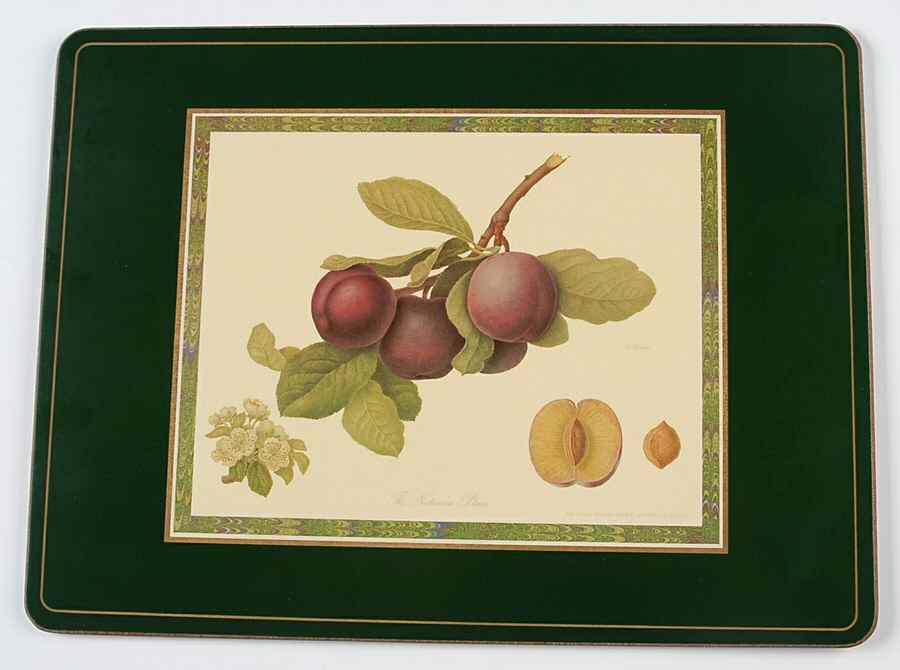 Hooker's Fruit (Bone, Made In England) Corkboard Placemat by Rosina-Queens-1