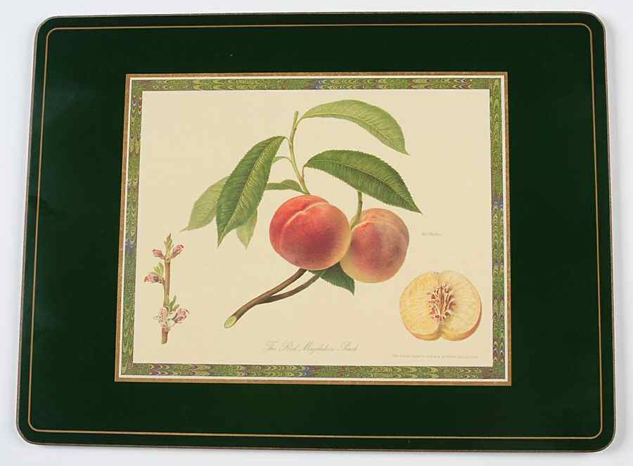 Hooker's Fruit (Bone, Made In England) Corkboard Placemat by Rosina-Queens-1