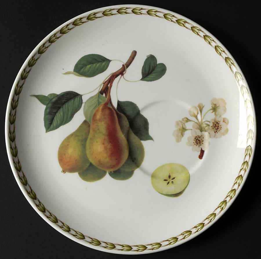 Hooker's Fruit (Bone, Made In England) Snack Plate by Rosina-Queens-1