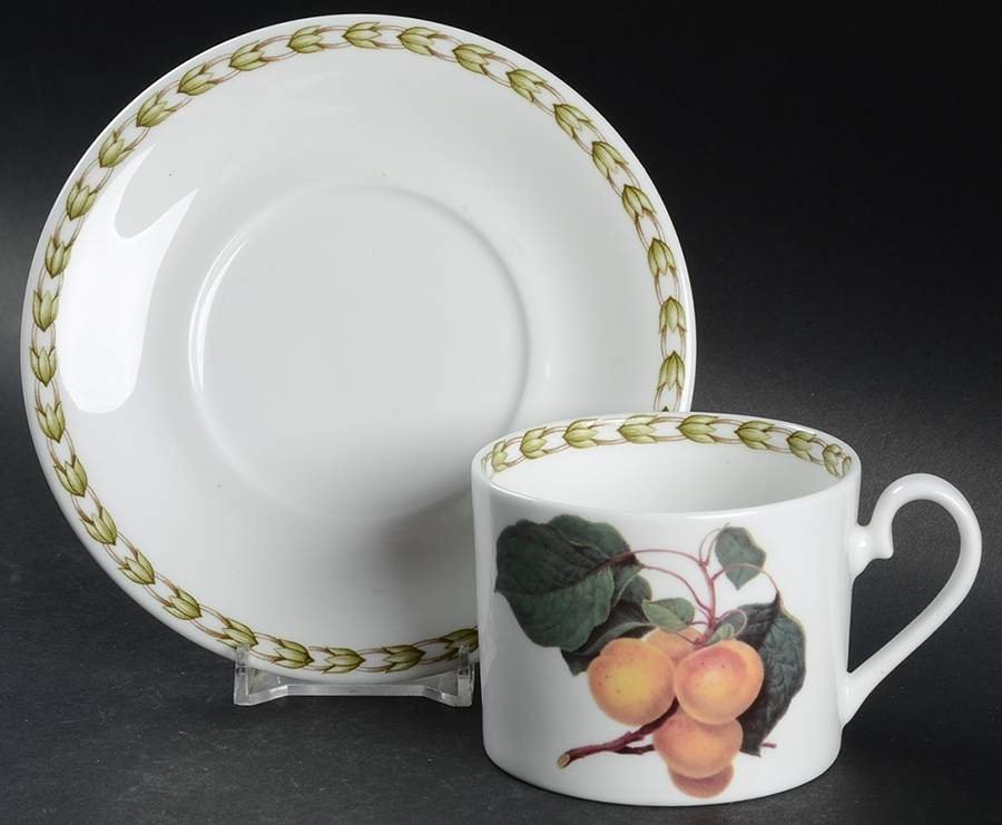 Hooker's Fruit (Bone, Made In England) Saucer for Flat Cup by Rosina-Queens-1