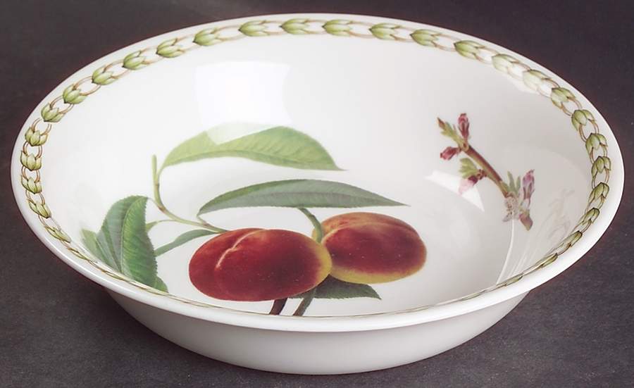 Hooker's Fruit (Bone, Made In England) Coupe Cereal Bowl by Rosina-Queens-1