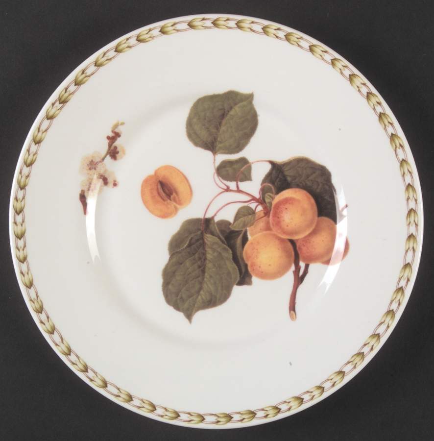 Hooker's Fruit (Bone, Made In England) Salad Plate by Rosina-Queens-1
