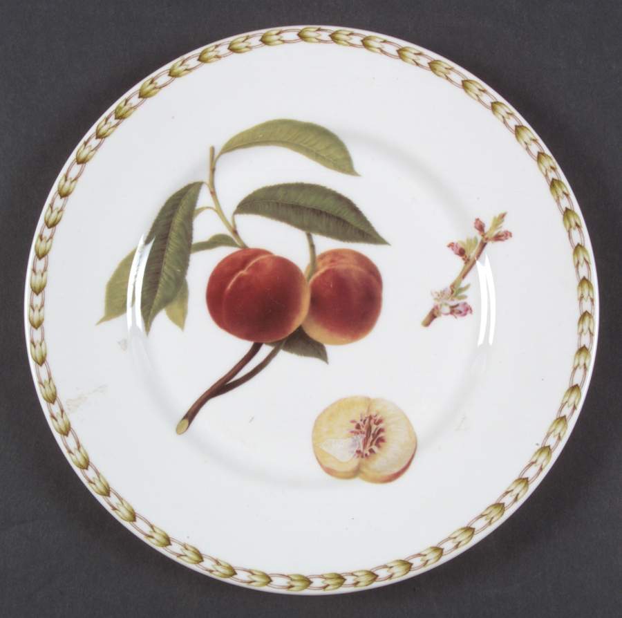 Hooker's Fruit (Bone, Made In England) Salad Plate by Rosina-Queens-1
