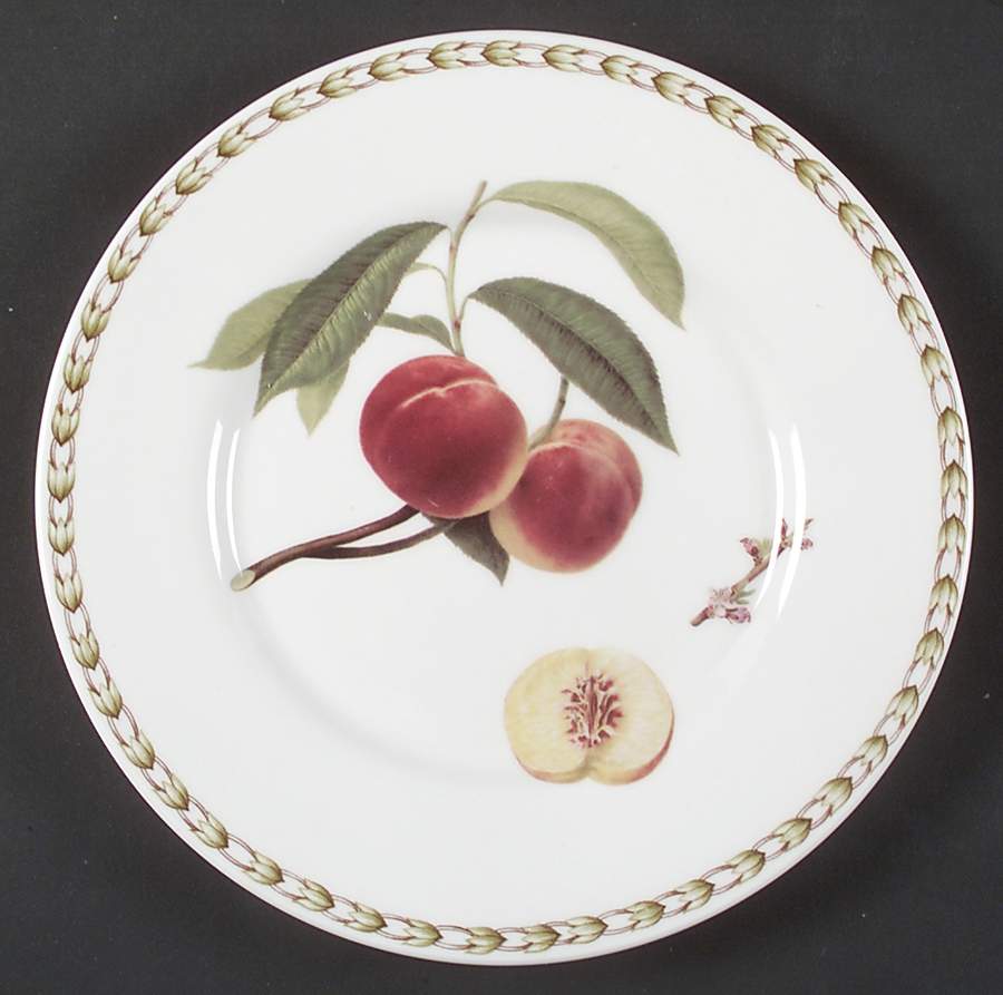 Hooker's Fruit (Bone, Made In England) Salad Plate by Rosina-Queens-1