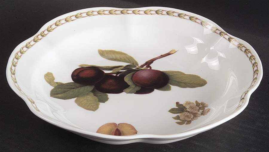 Hooker's Fruit (Bone, Made In England) 9" Victoria Tray by Rosina-Queens-1