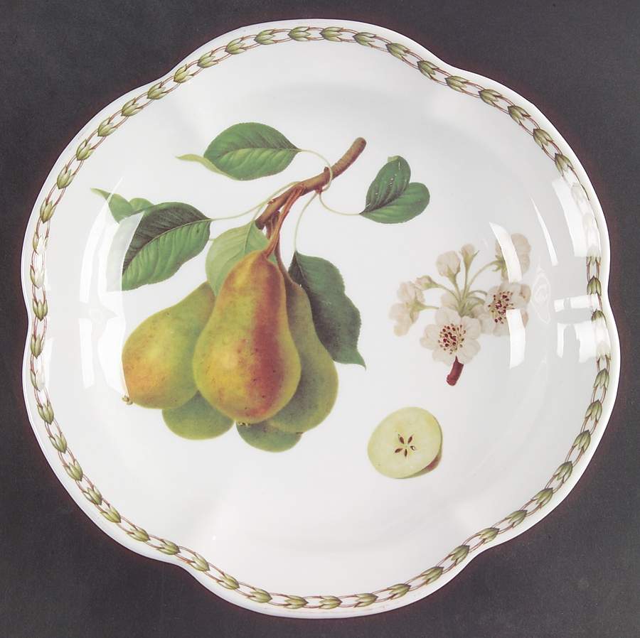 Hooker's Fruit (Bone, Made In England) 9" Victoria Tray by Rosina-Queens-1