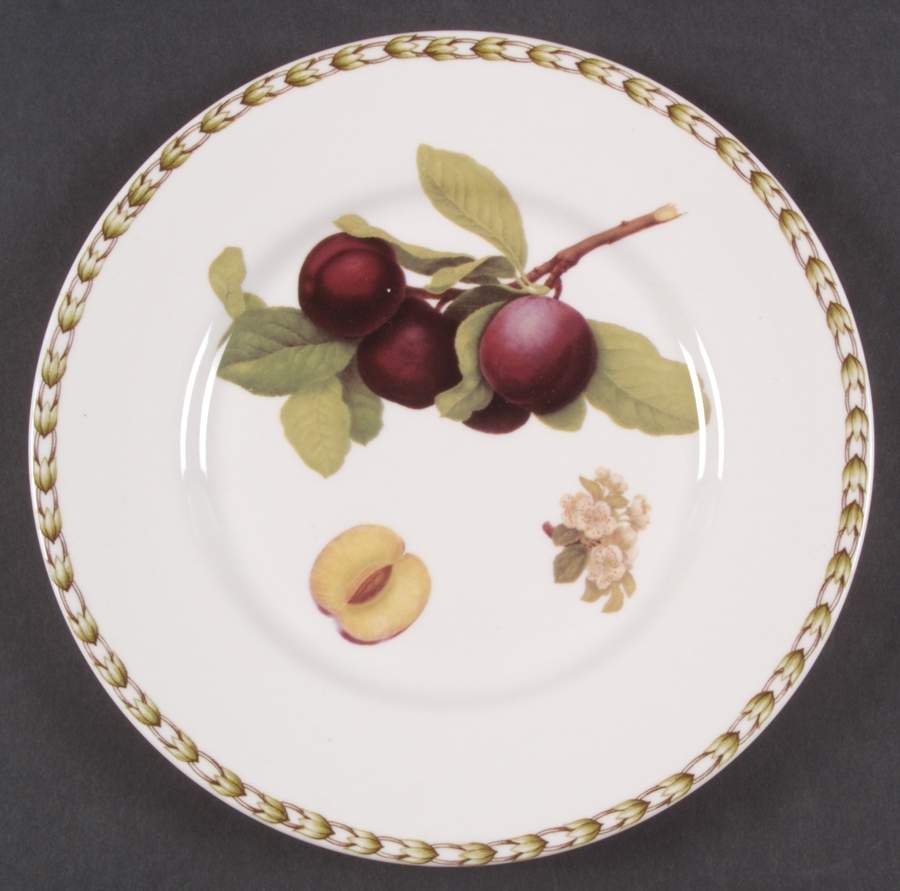 Hooker's Fruit (Bone, Made In England) Salad Plate by Rosina-Queens-1