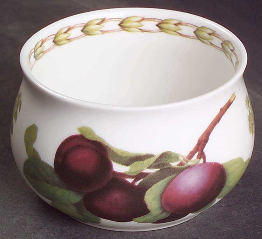 Hooker's Fruit (Bone, Made In England) Mini Open Sugar Bowl by Rosina-Queens-1