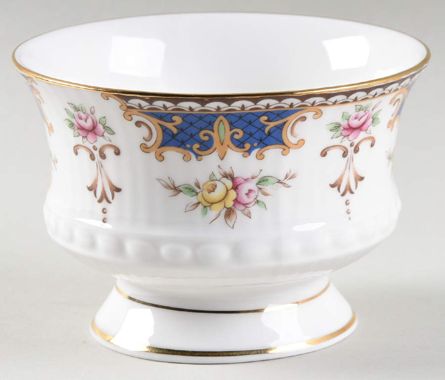Kenilworth (Blue Panels) Open Sugar Bowl by Rosina-Queens-1