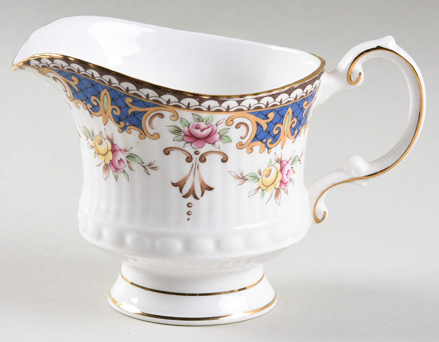 Kenilworth (Blue Panels) Creamer by Rosina-Queens-1