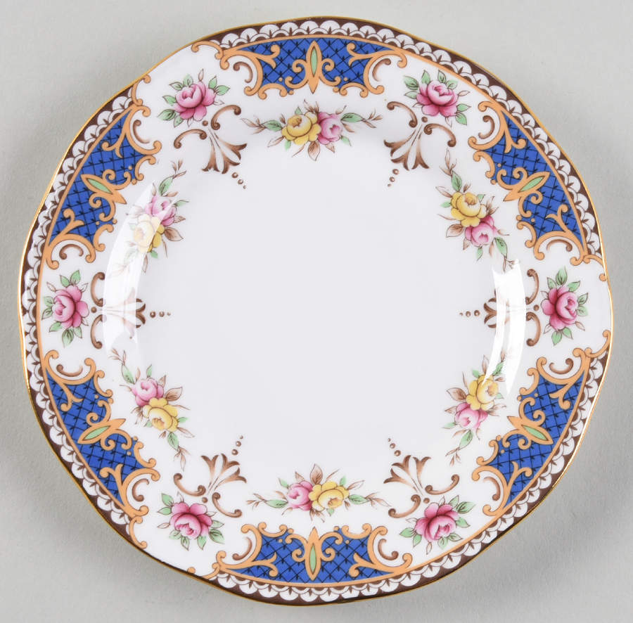 Kenilworth (Blue Panels) Bread & Butter Plate by Rosina-Queens-1