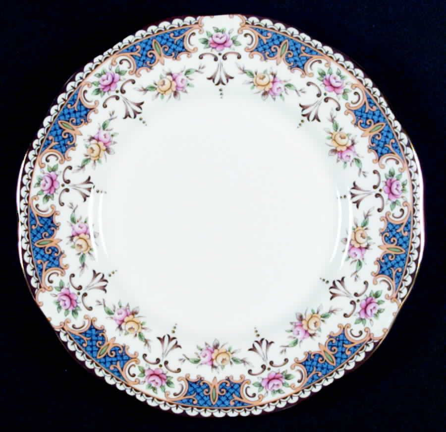 Kenilworth (Blue Panels) Salad Plate by Rosina-Queens-1