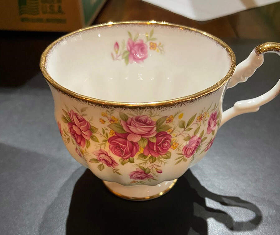 Queens Roses Footed Cup by Rosina-Queens-1