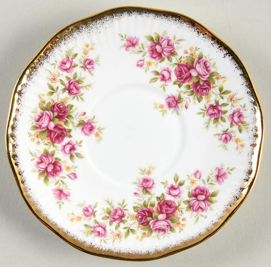 Queens Roses Saucer for Demitasse Cup by Rosina-Queens-1