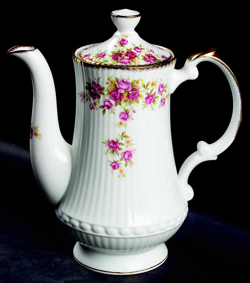Queens Roses Coffee Pot & Lid by Rosina-Queens-1