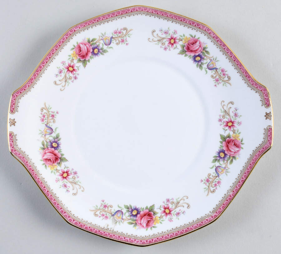 Richmond Handled Cake Plate by Rosina-Queens-1