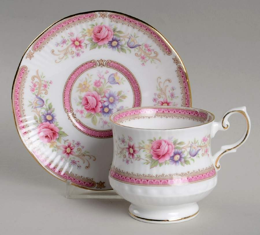 Richmond Footed Demitasse Cup & Saucer Set by Rosina-Queens-1
