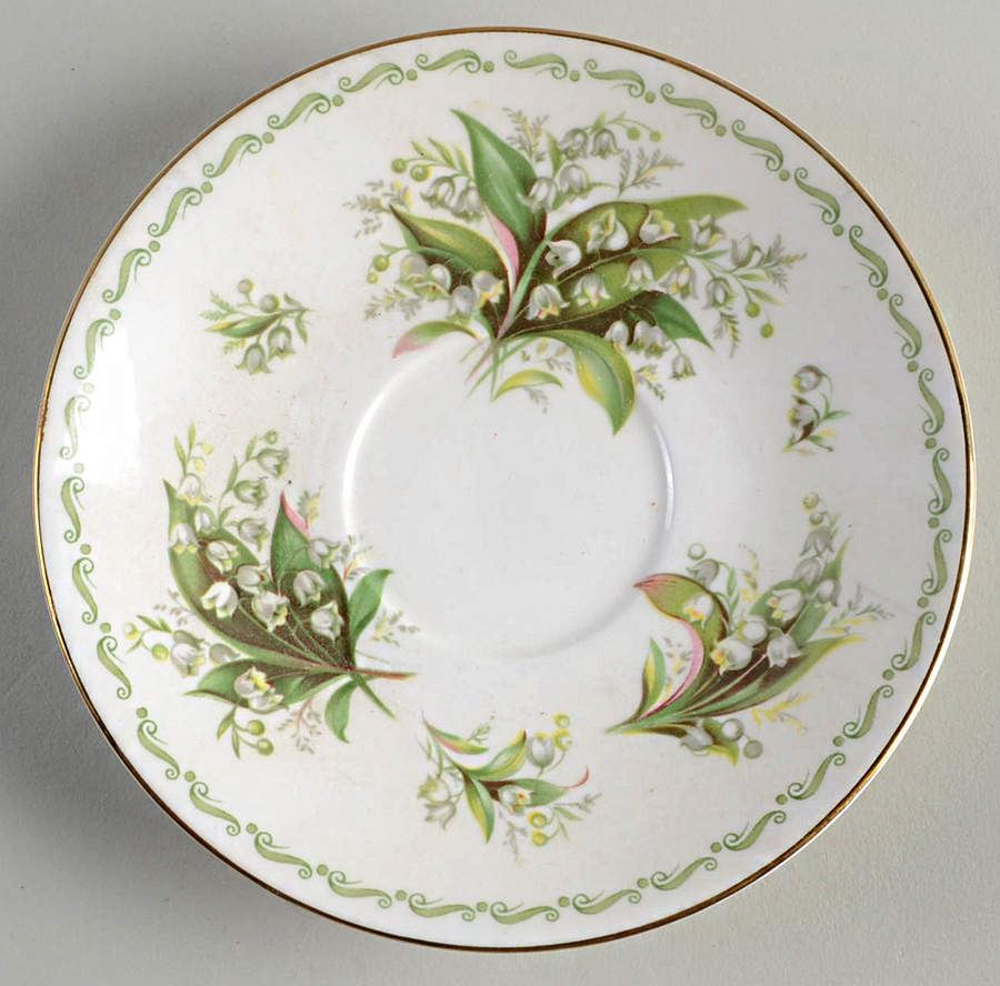 Special Flowers (No Month) Saucer for Footed Cup by Rosina-Queens-1