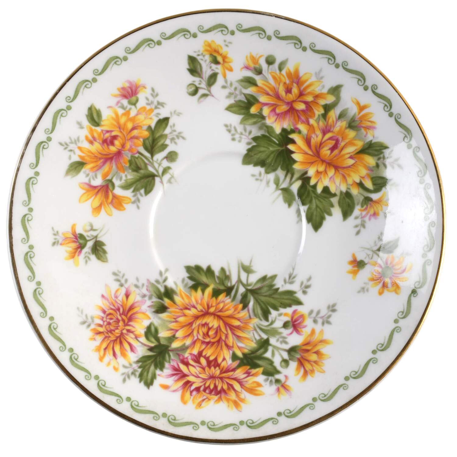 Special Flowers (No Month) Saucer for Footed Cup by Rosina-Queens-1