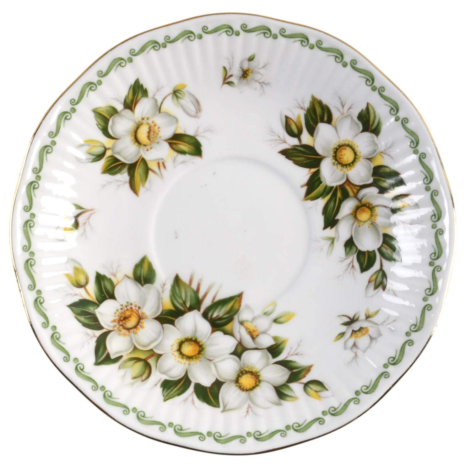Special Flowers (No Month) Saucer for Footed Cup by Rosina-Queens-1