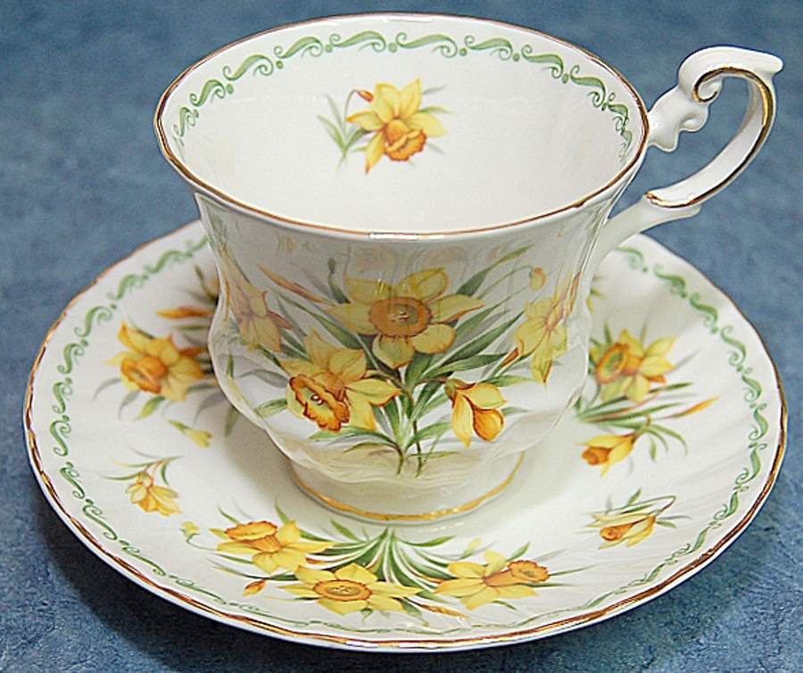 Special Flowers (No Month) Footed Cup & Saucer Set by Rosina-Queens-1