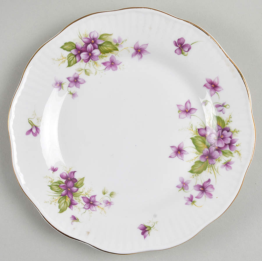 Violets Bread & Butter Plate by Rosina-Queens-1