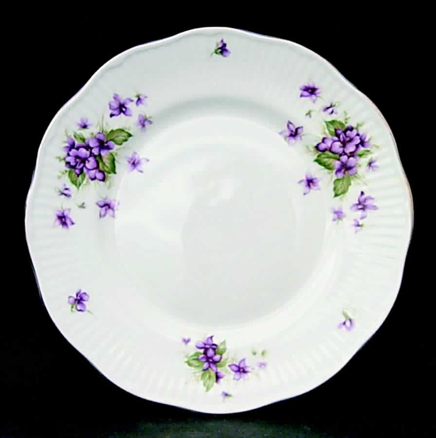 Violets Salad Plate by Rosina-Queens-1
