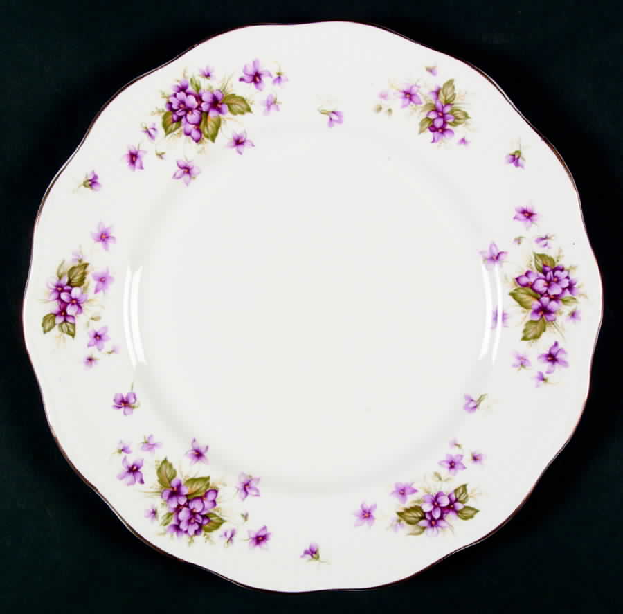 Violets Dinner Plate by Rosina-Queens-1
