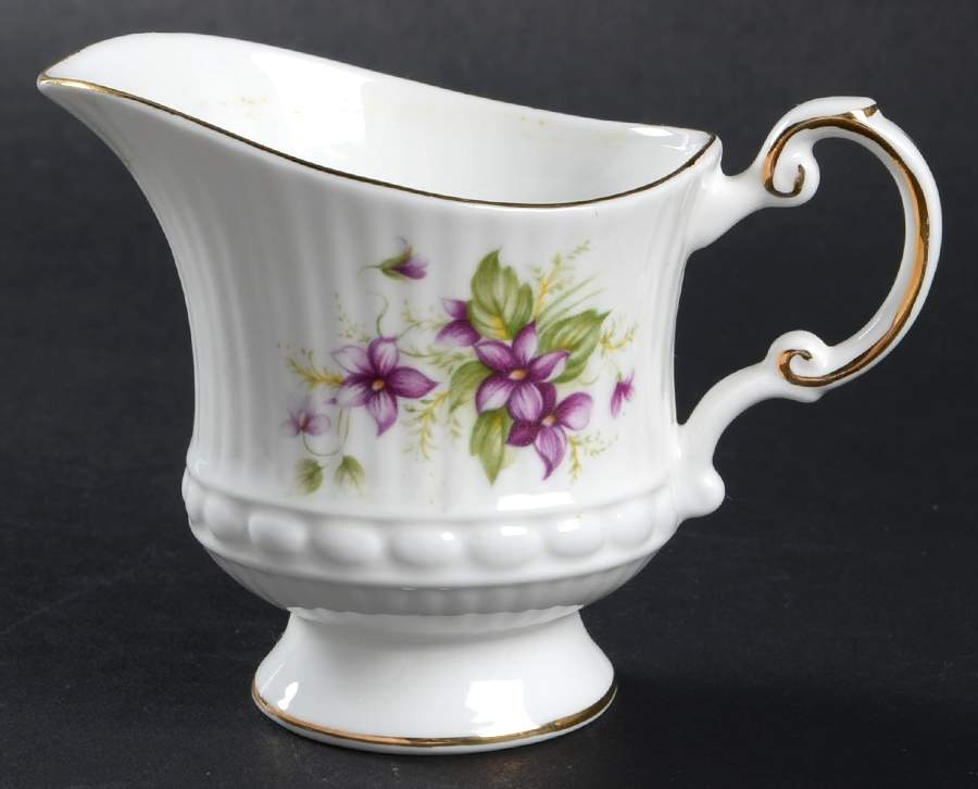 Violets Creamer by Rosina-Queens-1