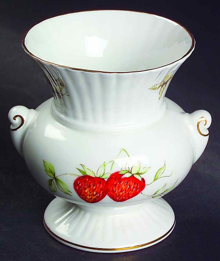Virginia Strawberry 3" Urn Shaped Vase by Rosina-Queens-1