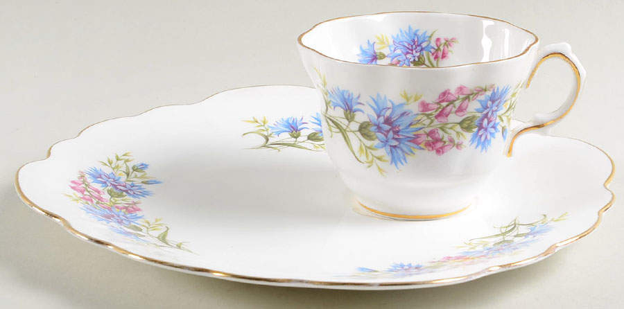 Wild Flowers Snack Plate & Cup Set by Rosina-Queens-1
