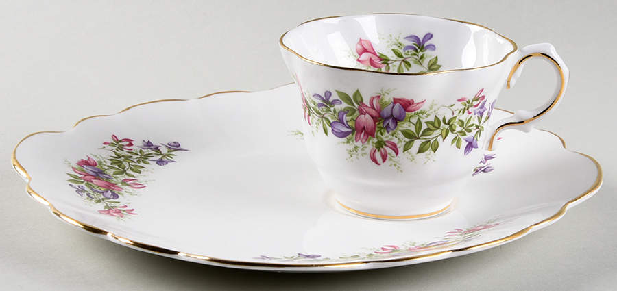 Wild Flowers Snack Plate & Cup Set by Rosina-Queens-1