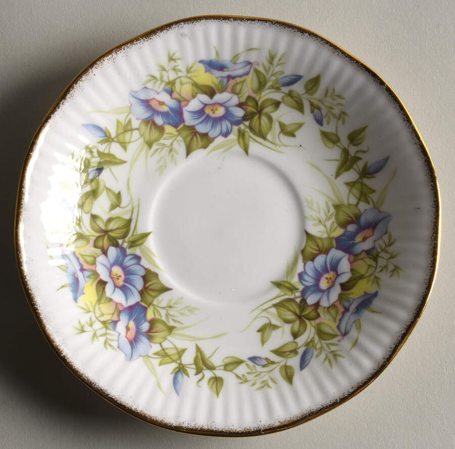 Wild Flowers Saucer for Footed Cup by Rosina-Queens-1